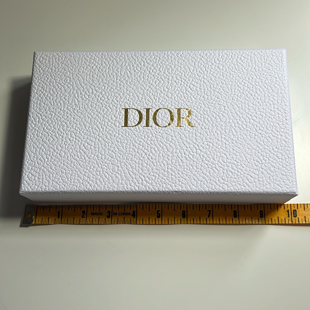 Dior RARE Sectioned White Gift Box 10"x5"x2" White Paper Keepsake EMPTY